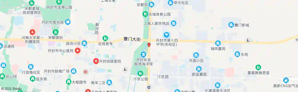 开封曹门外(公园路)_公交站地图_开封公交_妙搜公交查询2025
