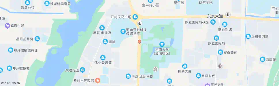 开封河大新校西门_公交站地图_开封公交_妙搜公交查询2025