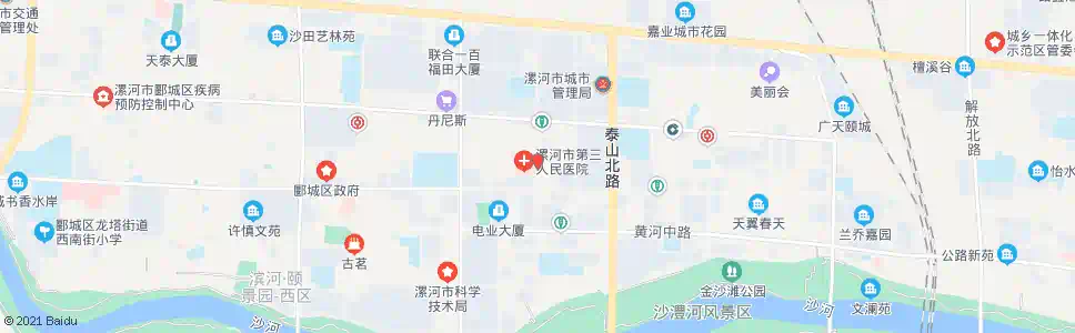 漯河市三院_公交站地图_漯河公交_妙搜公交查询2025