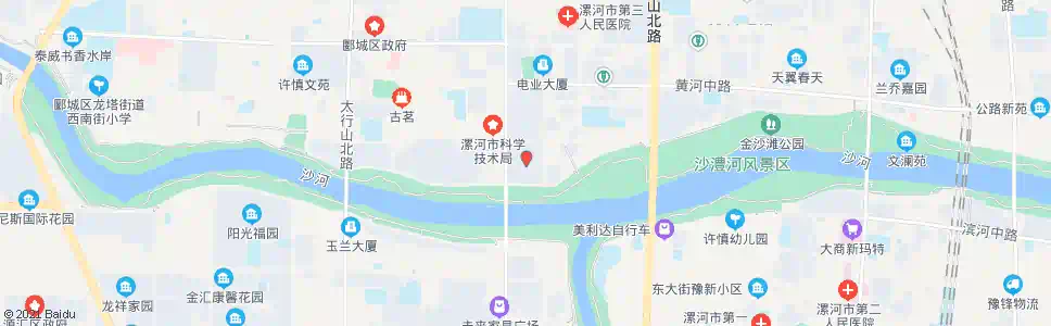 漯河市政府_公交站地图_漯河公交_妙搜公交查询2025