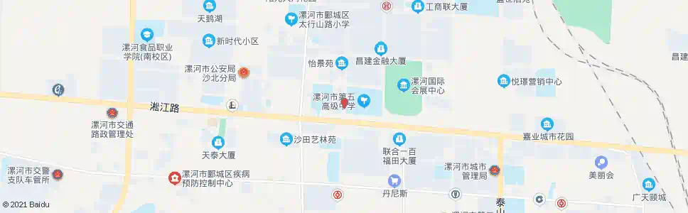 漯河淞江路口(祁山路)_公交站地图_漯河公交_妙搜公交查询2025