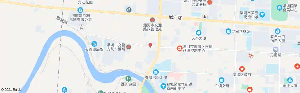 漯河白云山路口_公交站地图_漯河公交_妙搜公交查询2025