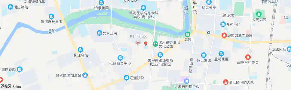 漯河柳江东园_公交站地图_漯河公交_妙搜公交查询2025