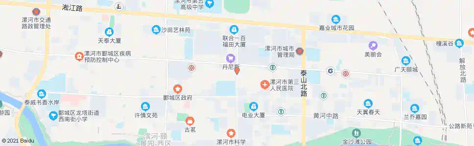 漯河嵩山路口_公交站地图_漯河公交_妙搜公交查询2025