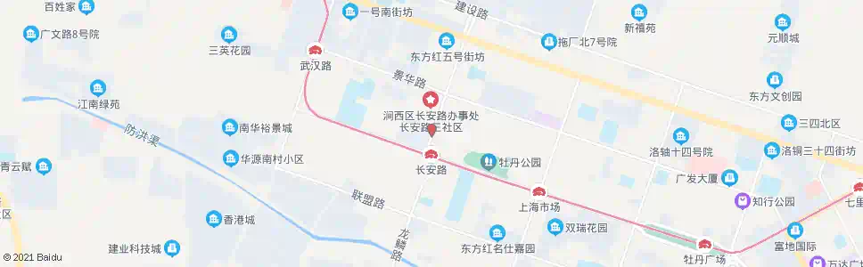 洛阳长安路景华路口南_公交站地图_洛阳公交_妙搜公交查询2025