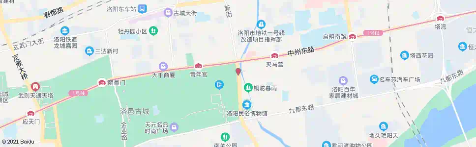 洛阳新街中州东路口南_公交站地图_洛阳公交_妙搜公交查询2025