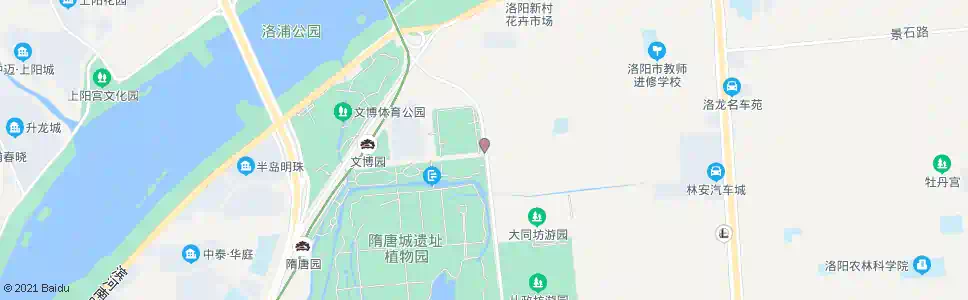 洛阳聂泰路隋唐园北路口南_公交站地图_洛阳公交_妙搜公交查询2025
