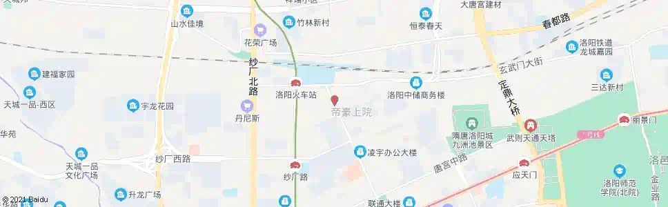 洛阳洛阳站(春晴路金谷园路口)_公交站地图_洛阳公交_妙搜公交查询2025