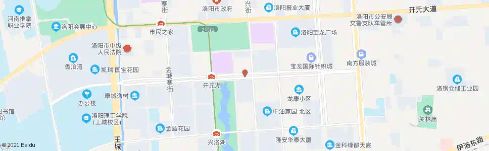 洛阳牡丹大道兴洛东街口东_公交站地图_洛阳公交_妙搜公交查询2025