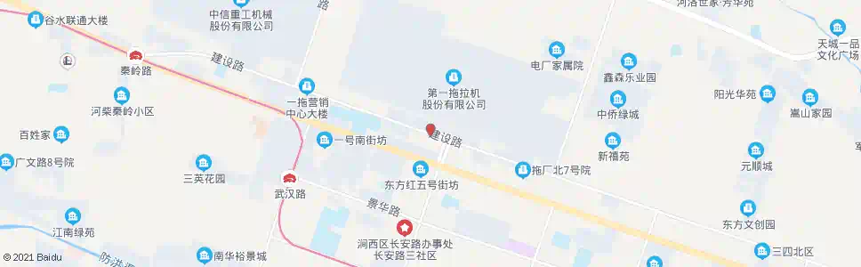洛阳建设路长安路口_公交站地图_洛阳公交_妙搜公交查询2025