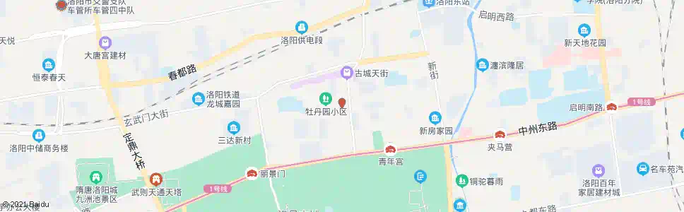 洛阳丹尼斯北大街店(北大街莲花寺街口)_公交站地图_洛阳公交_妙搜公交查询2025