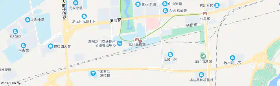 洛阳高铁龙门站上客站_公交站地图_洛阳公交_妙搜公交查询2025