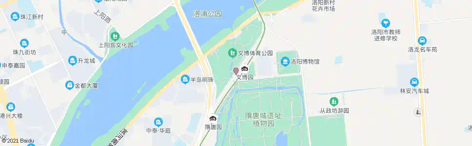 洛阳隋唐园北路西口_公交站地图_洛阳公交_妙搜公交查询2025