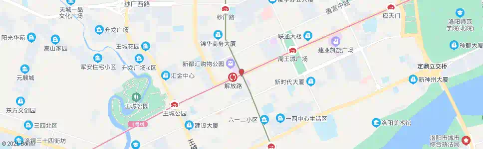 洛阳中州中路解放路口_公交站地图_洛阳公交_妙搜公交查询2025