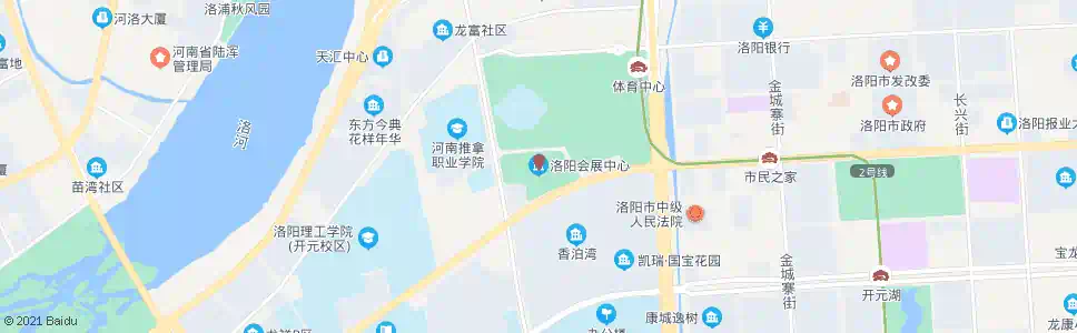 洛阳开元大道学府街口东(会展中心)_公交站地图_洛阳公交_妙搜公交查询2025