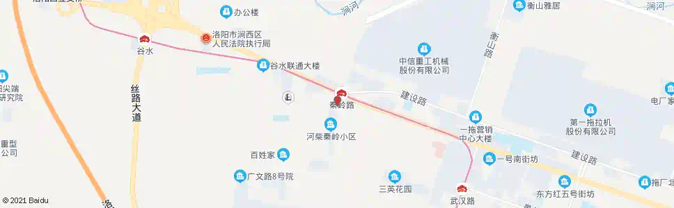 洛阳秦岭路中州西路口_公交站地图_洛阳公交_妙搜公交查询2025