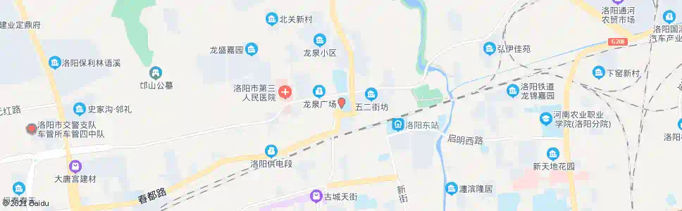 洛阳实验一小站_公交站地图_洛阳公交_妙搜公交查询2025