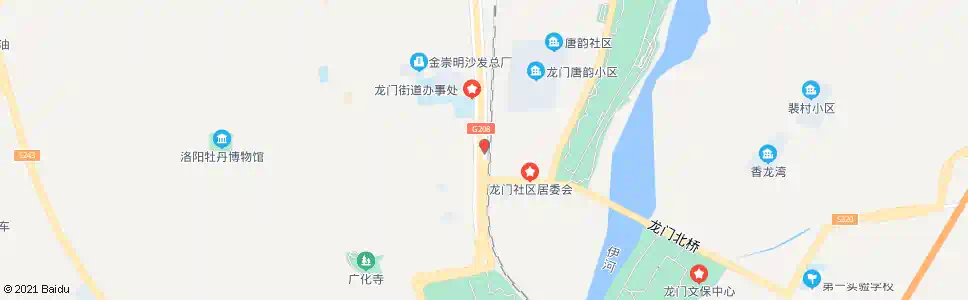 洛阳龙门大道海龙门北桥路口_公交站地图_洛阳公交_妙搜公交查询2025