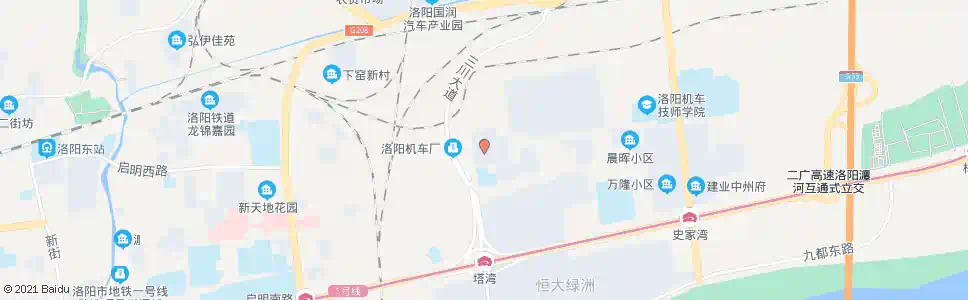 洛阳机车工厂西门_公交站地图_洛阳公交_妙搜公交查询2025