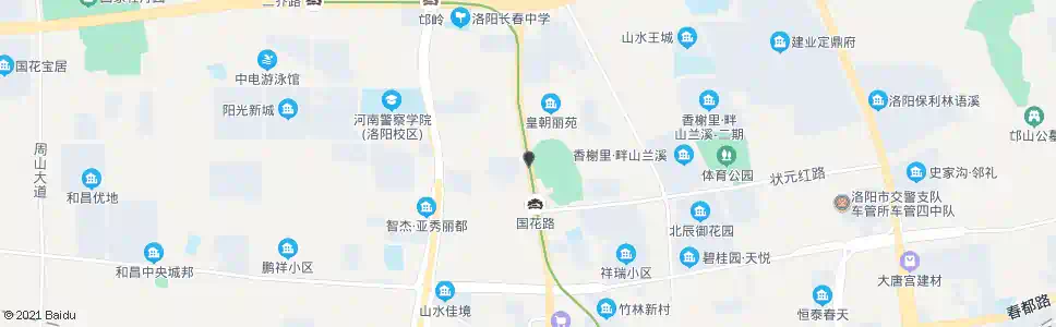 洛阳国花路烈士陵园路口_公交站地图_洛阳公交_妙搜公交查询2025