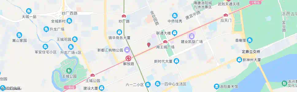 洛阳八一路中州中路口_公交站地图_洛阳公交_妙搜公交查询2025