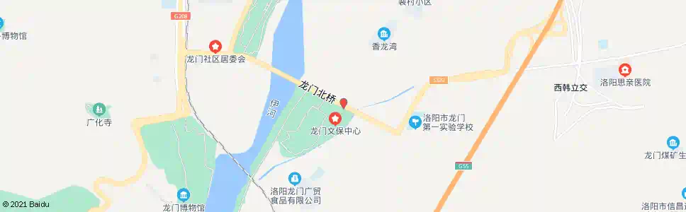 洛阳龙门北桥东_公交站地图_洛阳公交_妙搜公交查询2025