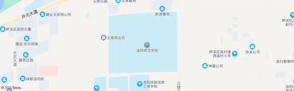 洛阳洛阳师范学院(玉泉街吉庆路口北)_公交站地图_洛阳公交_妙搜公交查询2025