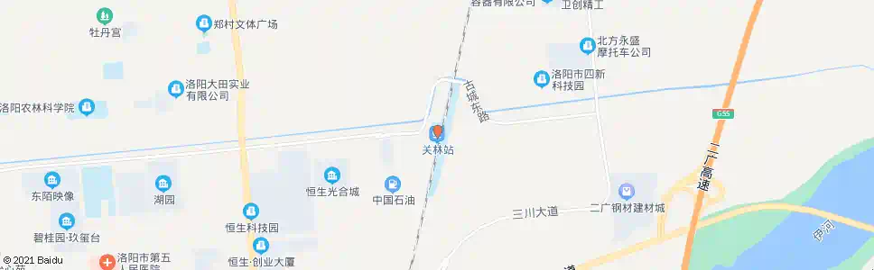 洛阳关林南_公交站地图_洛阳公交_妙搜公交查询2025