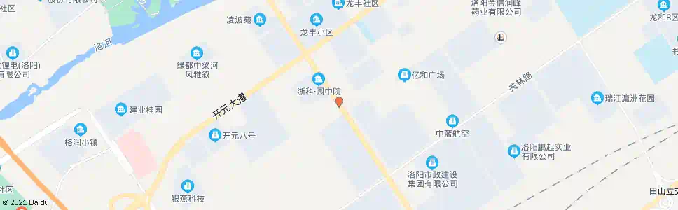洛阳龙鳞路牡丹大道口南_公交站地图_洛阳公交_妙搜公交查询2025