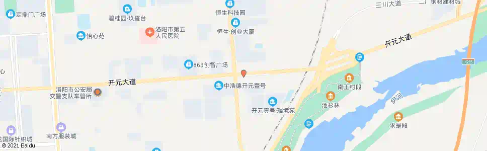洛阳开元大桥西_公交站地图_洛阳公交_妙搜公交查询2025