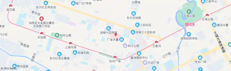 洛阳河科大一附院(景华路皖中路口)_公交站地图_洛阳公交_妙搜公交查询2025