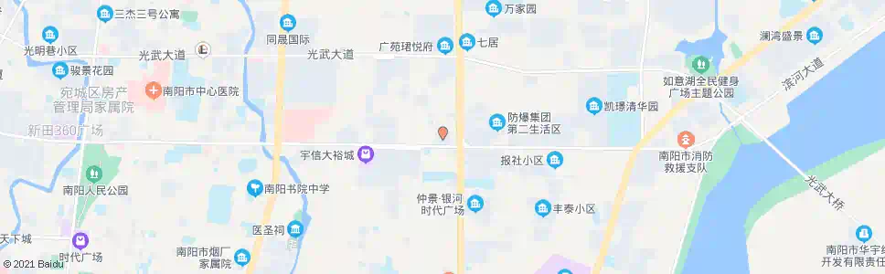 南阳明珠鞋城(东)_公交站地图_南阳公交_妙搜公交查询2025