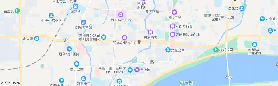 南阳名流家俱世界_公交站地图_南阳公交_妙搜公交查询2025