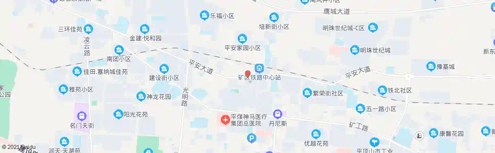 平顶山平煤中心站_公交站地图_平顶山公交_妙搜公交查询2025