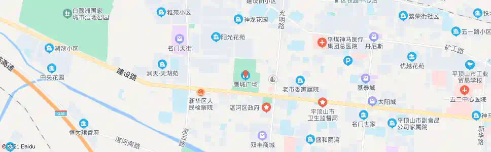 平顶山鹰城广场北门_公交站地图_平顶山公交_妙搜公交查询2025