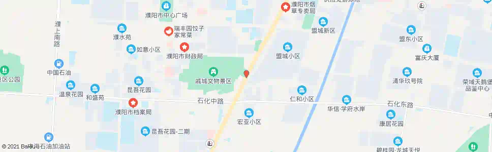 濮阳公交汽校(戚城公园)_公交站地图_濮阳公交_妙搜公交查询2025