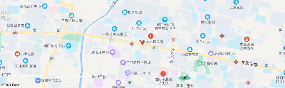 濮阳华龙区医院_公交站地图_濮阳公交_妙搜公交查询2025