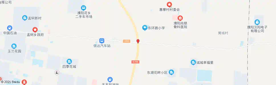 濮阳东环路口(一零六国道)_公交站地图_濮阳公交_妙搜公交查询2025