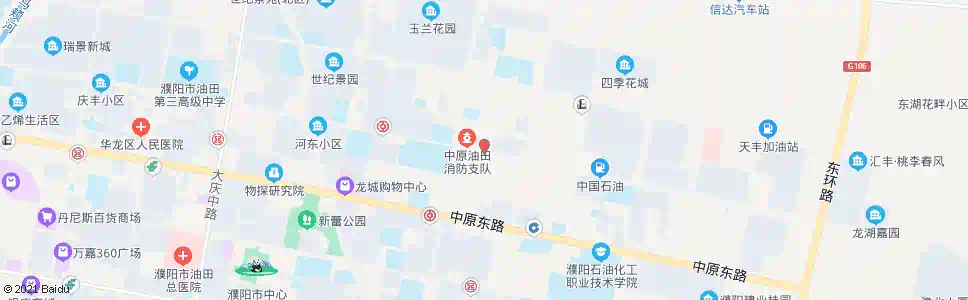 濮阳油田交警队_公交站地图_濮阳公交_妙搜公交查询2025