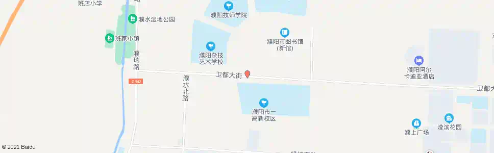濮阳市一高_公交站地图_濮阳公交_妙搜公交查询2025