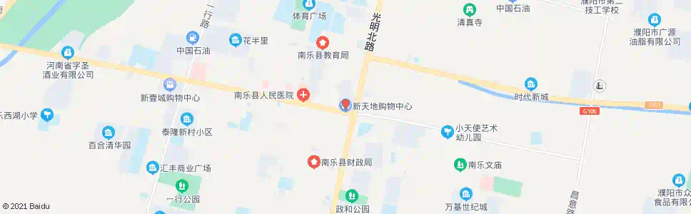 濮阳新天地购物中心_公交站地图_濮阳公交_妙搜公交查询2025