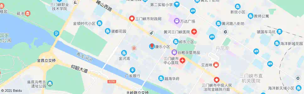三门峡康乐小区_公交站地图_三门峡公交_妙搜公交查询2025