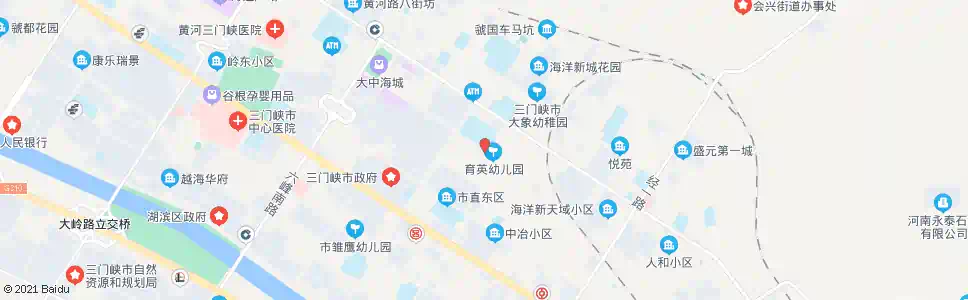 三门峡市二小_公交站地图_三门峡公交_妙搜公交查询2025