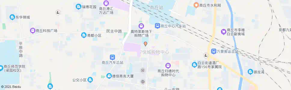 商丘步行街_公交站地图_商丘公交_妙搜公交查询2025