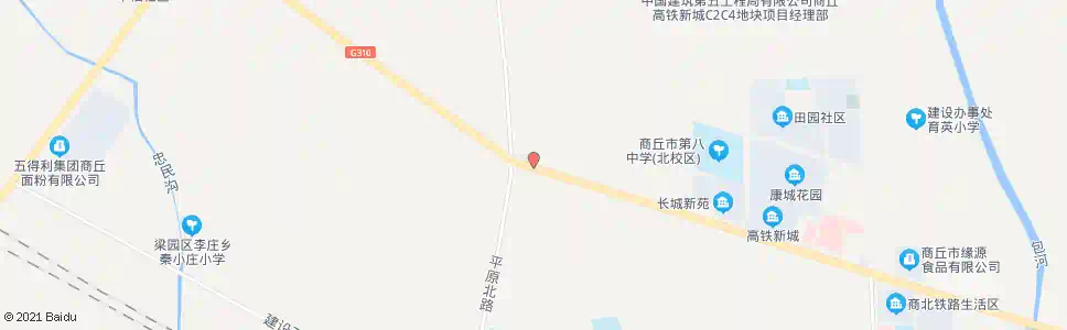 商丘平原路口_公交站地图_商丘公交_妙搜公交查询2025