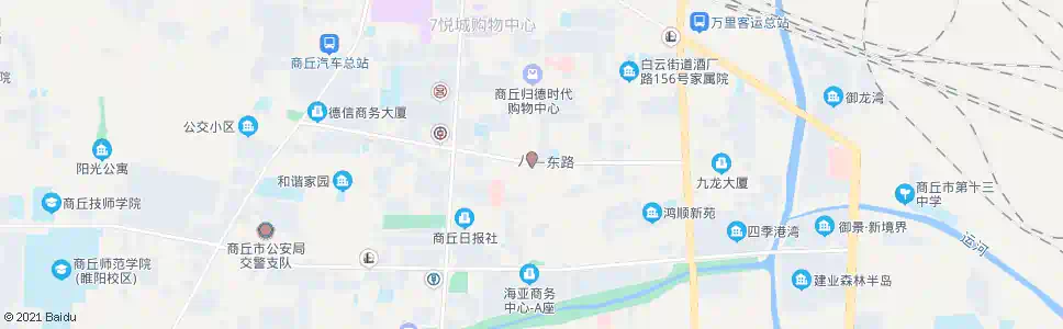 商丘八一路口(归德路)_公交站地图_商丘公交_妙搜公交查询2025