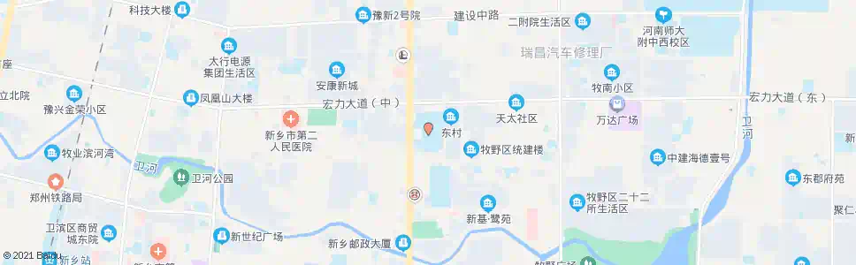 新乡市二中_公交站地图_新乡公交_妙搜公交查询2025