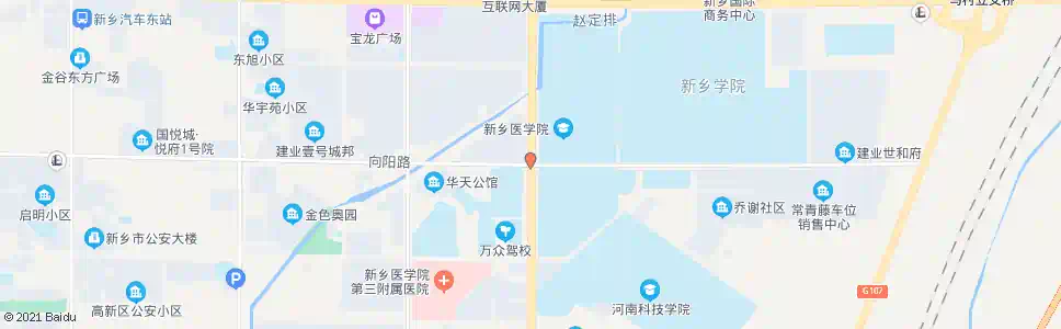新乡向阳路新中大道口_公交站地图_新乡公交_妙搜公交查询2025