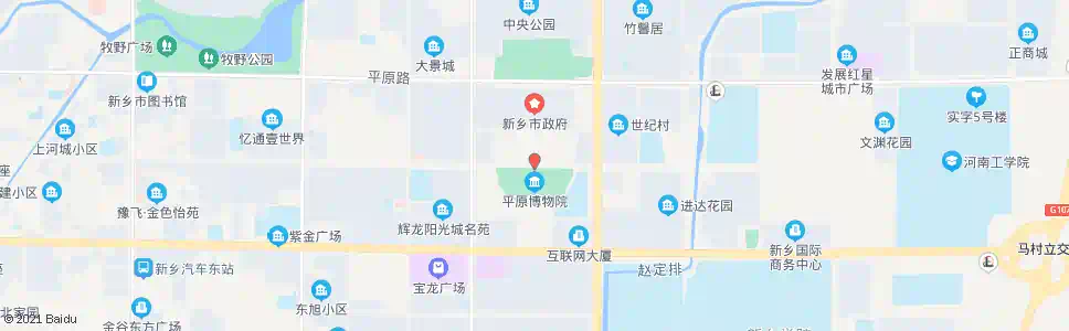新乡平原博物院站_公交站地图_新乡公交_妙搜公交查询2025