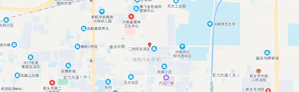 新乡建设路新飞大道口_公交站地图_新乡公交_妙搜公交查询2025